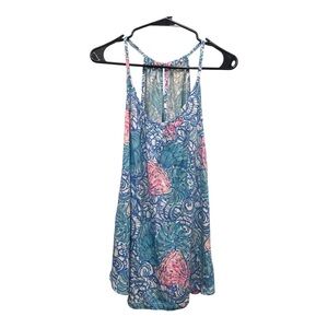 Lilly Pulitzer Blue and Pink Tank Top